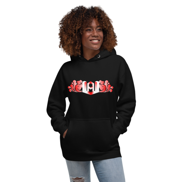 unisex-premium-hoodie-black-front-6626fe8e9a95a.png White Logo Pullover