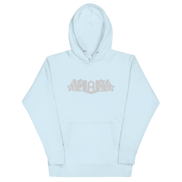 White Logo Embroid Hoodie