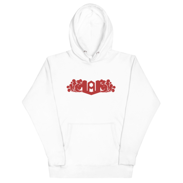 unisex-premium-hoodie-white-front-6626e18067e11.png Red Logo Embroid Hoodie