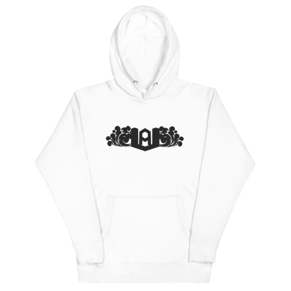 unisex-premium-hoodie-white-front-6626fba089417.png Black Logo Embroid Pullover